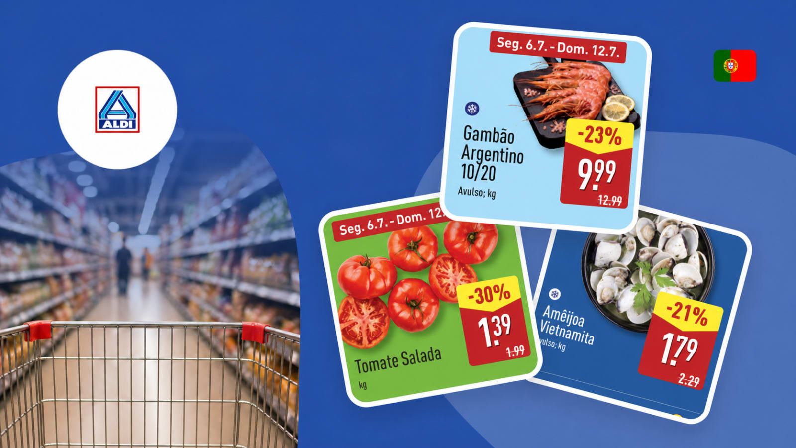 Novo folheto Aldi a partir de 06/07