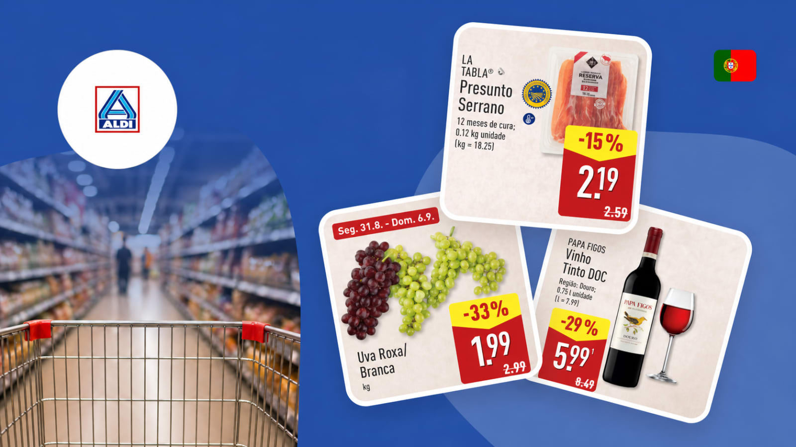 Novo folheto Aldi a partir de 31/08